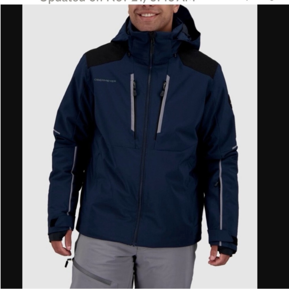 Obermeyer Foundation Ski Jacket in Navy / Black Size M